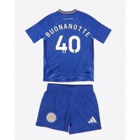 Dres Leicester City Facundo Buonanotte #40 Domáci pre deti 2024-25 Krátky Rukáv (+ trenírky)